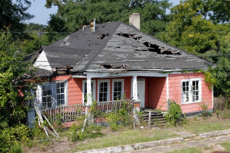 The burned house in York Alabama